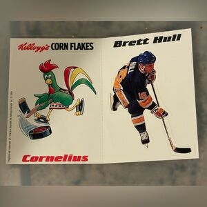 ❤️6/$6❤️ Brett Hull 1992 Kelloggs St Louis Blues Insert Hockey Cards